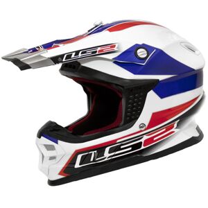 Motokrosová prilba LS2 MX456 Tuareg bielo-červená - XXL (63-64)