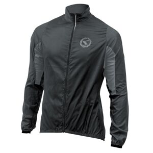 Unisex cyklistická bunda Kellys Wind pack čierno-šedá - S
