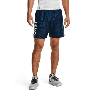 Pánske kraťasy Under Armour Woven Emboss Shorts Academy/ White - XXL